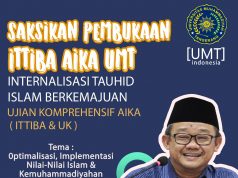 Internalisasi Tauhid Islam Berkemajuan (ITTIBA) UMT