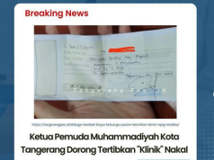 Ketua Pemuda Muhammadiyah Kota Tangerang Dorong Tertibkan “Klinik” Nakal